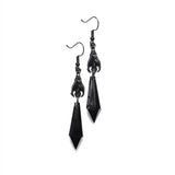 Vintage Bat Earrings Red Crystal Teardrop Gothic Jewelry Gift For Women