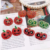 Ghost Pumpkin Spooky Earrings Masquerade Jewelry for Women