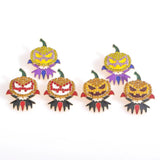 Ghost Pumpkin Spooky Earrings Masquerade Jewelry for Women