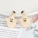 Halloween Stud Earrings Zircon Witch Ghost