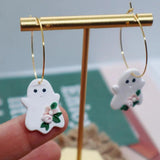 Halloween Earrings Pumpkin Ghost Earring for Women Holiday Jewelry