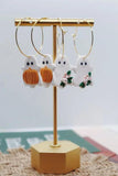 Halloween Earrings Pumpkin Ghost Earring for Women Holiday Jewelry