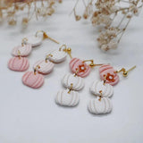Multicolor Pumpkin Drop Earrings Halloween Pendant Earring