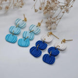 Multicolor Pumpkin Drop Earrings Halloween Pendant Earring