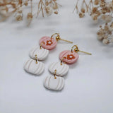 Multicolor Pumpkin Drop Earrings Halloween Pendant Earring