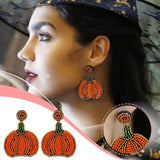 Boho Pumpkin Earrings Name Jewelry for Women