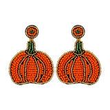 Boho Pumpkin Earrings Name Jewelry for Women