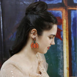 Boho Pumpkin Earrings Name Jewelry for Women