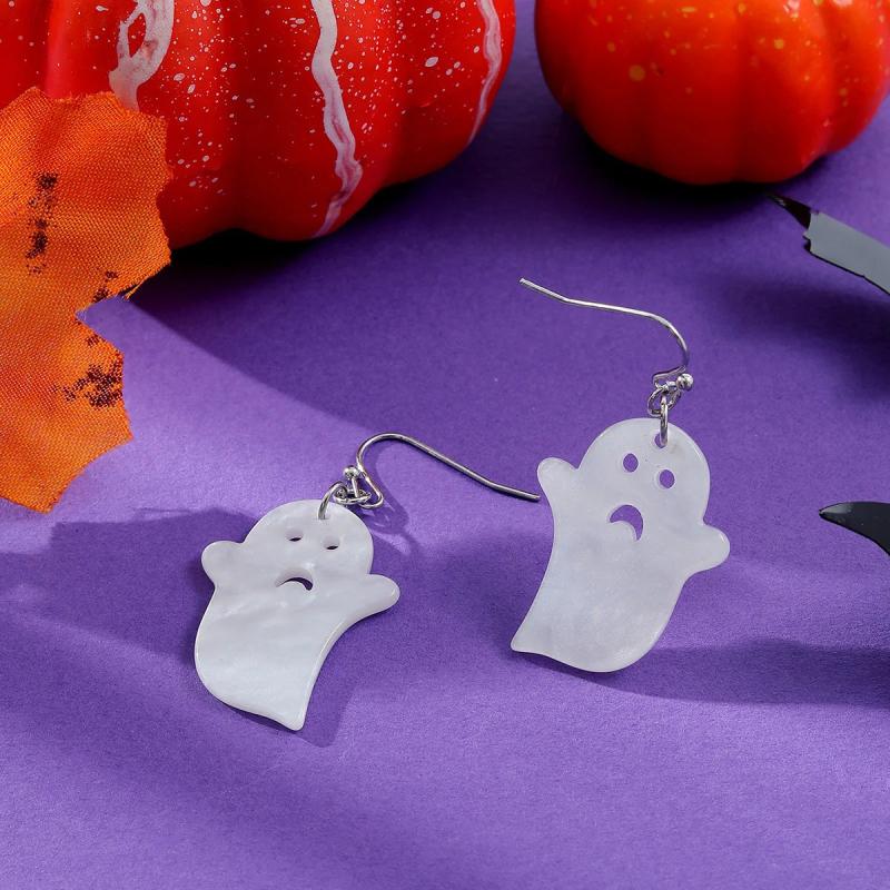 Acrylic Halloween Ghost Earrings for Women