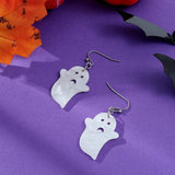 Acrylic Halloween Ghost Earrings for Women