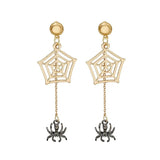 Spider Web Halloween Earrings Gothic Dark Witch Earrings