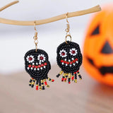 Halloween Monster Face Earrings Stainless Steel Dangle Ear Jewelry