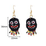 Halloween Monster Face Earrings Stainless Steel Dangle Ear Jewelry
