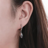 Skeleton Earrings Vintage Goth Punk Skull Earrings for Women Men