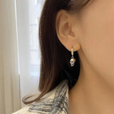 Skeleton Earrings Vintage Goth Punk Skull Earrings for Women Men
