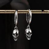 Skeleton Earrings Vintage Goth Punk Skull Earrings for Women Men