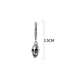 Skeleton Earrings Vintage Goth Punk Skull Earrings for Women Men