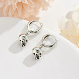 Skull Dangle Earrings Gothic Dark Vintage Halloween Earrings