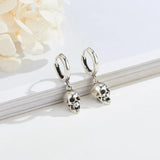 Skull Dangle Earrings Gothic Dark Vintage Halloween Earrings