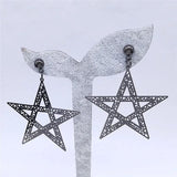 Witchcraft Pentagram Big Stud Earrings Women Earring Jewelry Halloween Gift