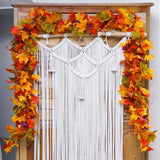 Autumn Maple Leaf Garland for Christmas Thanksgiving Party Fireplace Decor