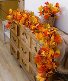 Autumn Maple Leaf Garland for Christmas Thanksgiving Party Fireplace Decor
