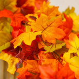 Autumn Maple Leaf Garland for Christmas Thanksgiving Party Fireplace Decor
