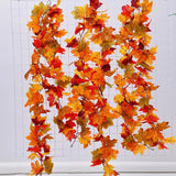 Autumn Maple Leaf Garland for Christmas Thanksgiving Party Fireplace Decor