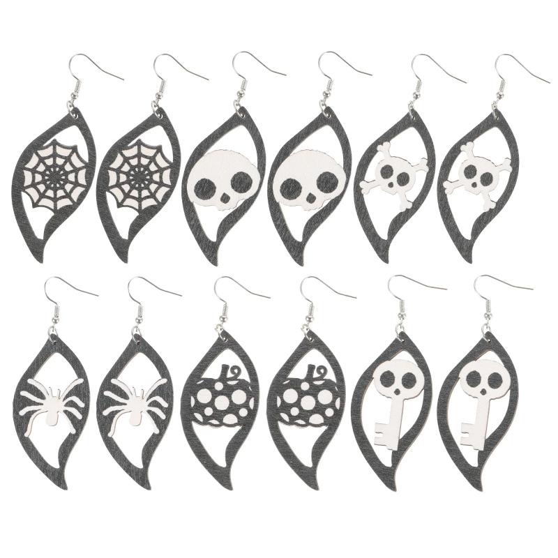 Halloween Dangle Earrings Gothic Small Studs Women Jewelry