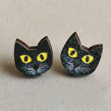 Spooky Red Lips and Fangs Halloween Earrings for Women