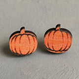 Spooky Red Lips and Fangs Halloween Earrings for Women