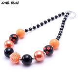 Chunky Beaded Necklace Halloween Baby Kids Jewelry Bubblegum Necklace Choker
