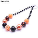 Chunky Beaded Necklace Halloween Baby Kids Jewelry Bubblegum Necklace Choker