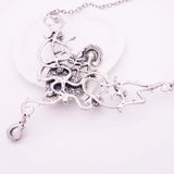 Crystal Red Heart Pendant Necklace Gothic Rose Choker Halloween Party