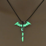 Halloween Rock Dragon Sword Necklace