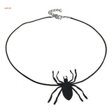 Gothic Halloween Necklace Bat Hat Spiders Choker Spooky Look Clavicle Chain