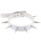 Halloween Gothic Punk Leather Collar Rivet Necklace