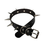 Halloween Gothic Punk Leather Collar Rivet Necklace