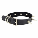 Halloween Gothic Punk Leather Collar Rivet Necklace