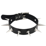 Halloween Gothic Punk Leather Collar Rivet Necklace