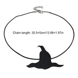 Punk Bat Charm Necklace Halloween Spiders Pendant Clavicle Chain