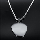 Gothic Skull Skeleton Necklace Stainless Steel Punk Pirate Choker Halloween Gift