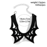 Sexy Spiderweb Hottie Collar Halloween Necklace