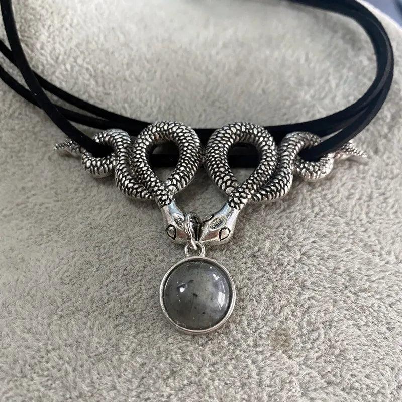 Hip Hop Snake Necklace Choker Collar Halloween