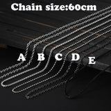 Personalized Stainless Steel Cross Pendant Necklace with Stone