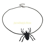 Spiders Witch Hat Necklace Halloween Pendant Clavicle Chain