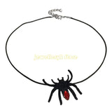 Spiders Witch Hat Necklace Halloween Pendant Clavicle Chain