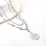 Halloween Wizard Hat Skull Pendant Necklace Stainless Steel