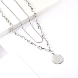 Halloween Wizard Hat Skull Pendant Necklace Stainless Steel