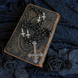 Gothic Rosary Satanic Jewelry Devil Necklace Halloween Pendant